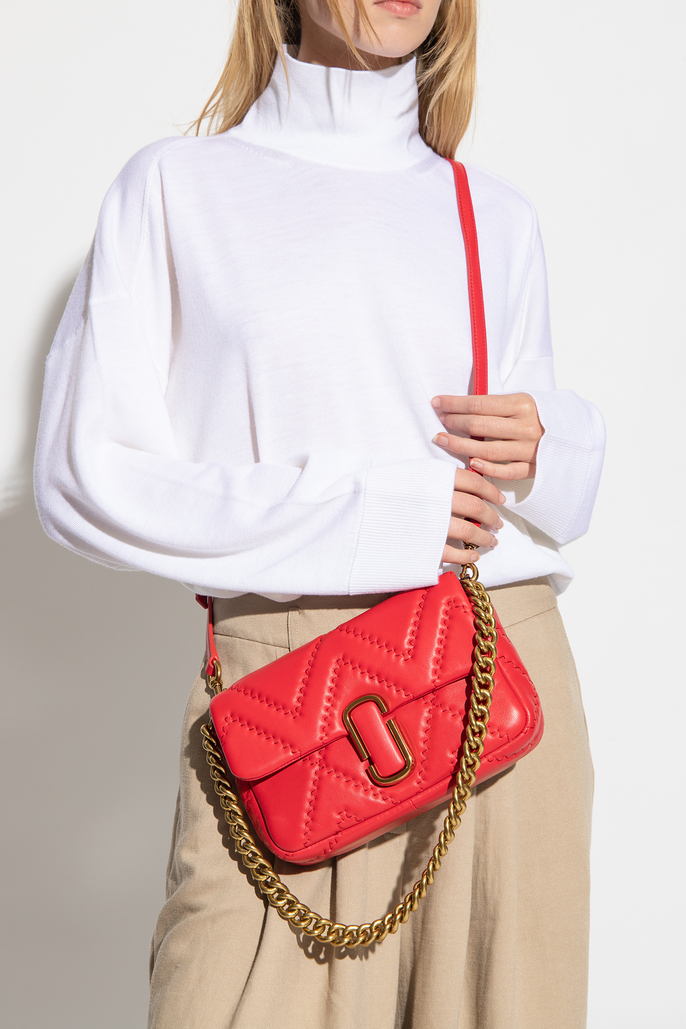 Marc jacobs quilted on sale leather shoulder bag